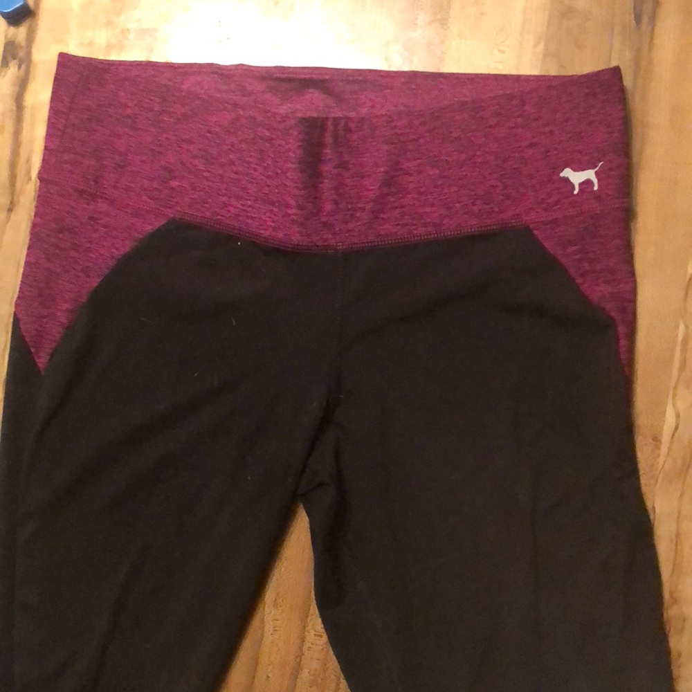 Pink yoga pants